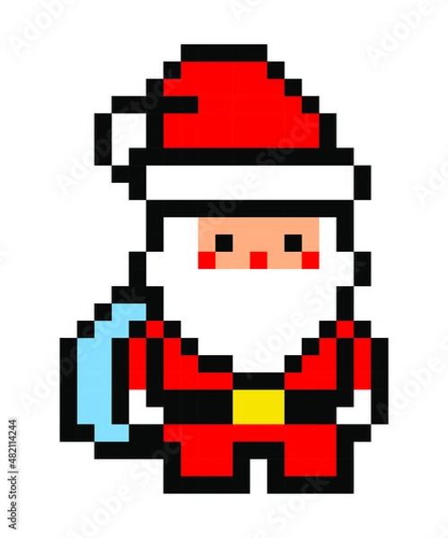Obraz Santa Claus pixel art.