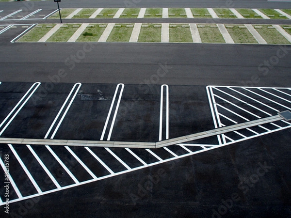 Obraz 娯楽施設の広大な駐車場