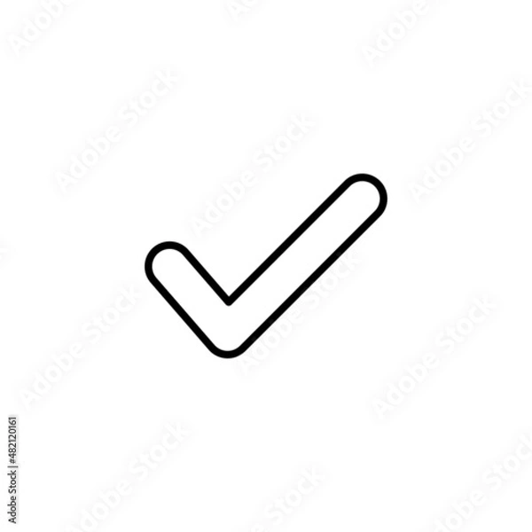 Fototapeta Check mark icon. Tick mark sign and symbol