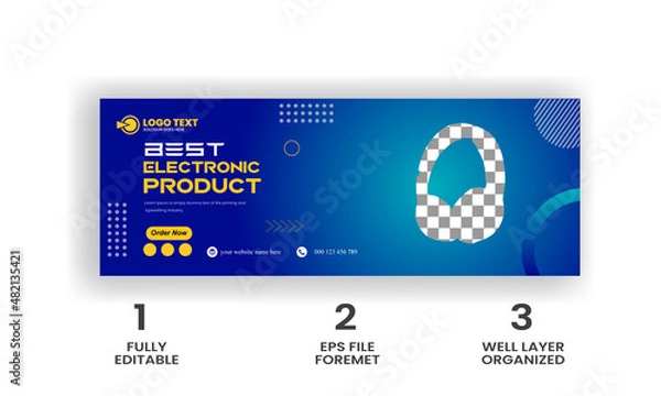 Obraz Electronics Device Facebook Cover