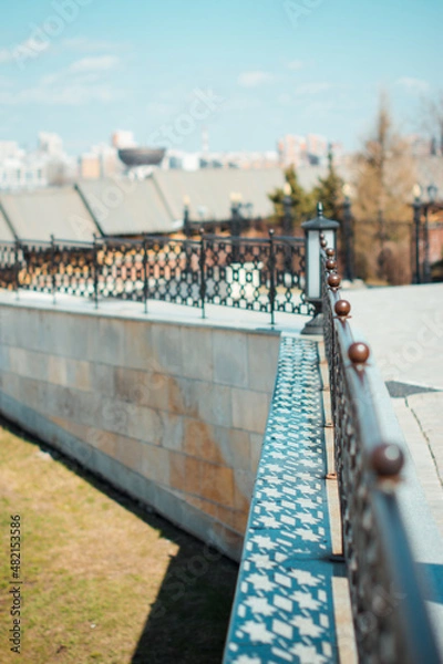 Fototapeta Element of the fence of the Kazan Kremlin