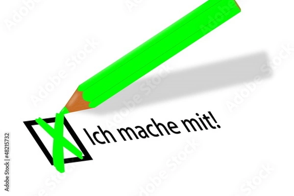 Obraz Ich mache mit!