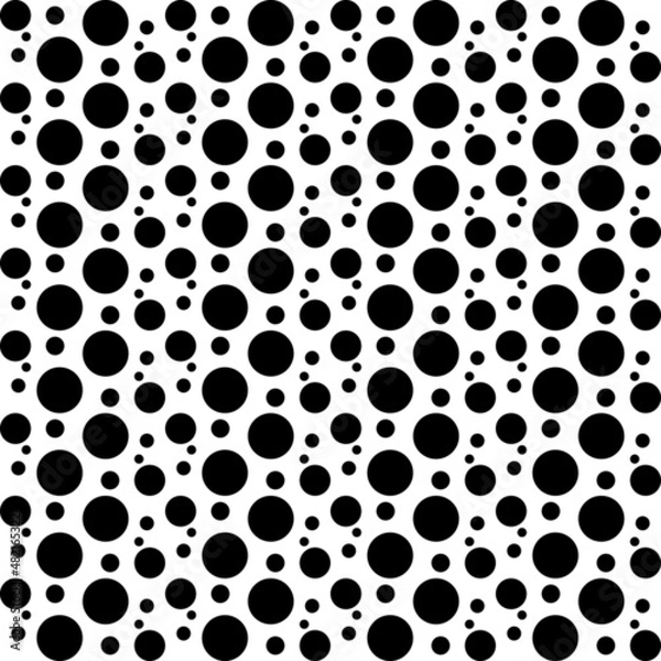 Obraz black and white dots background 