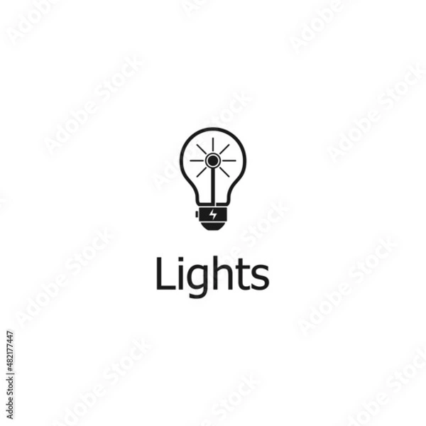 Obraz light bulb logo