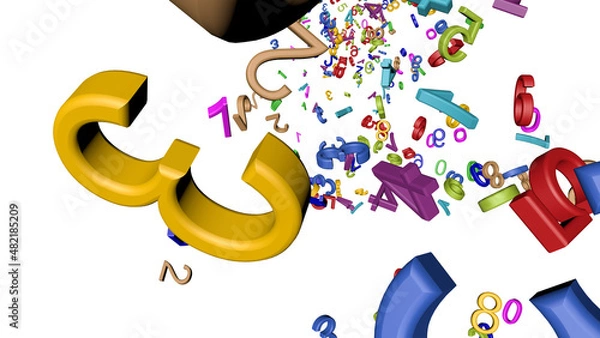 Obraz More falling numbers