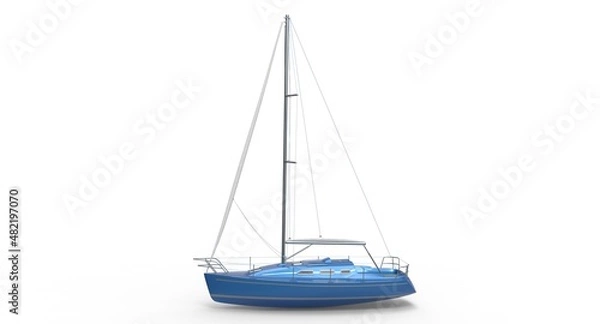 Obraz 3d illustration of the yacht
