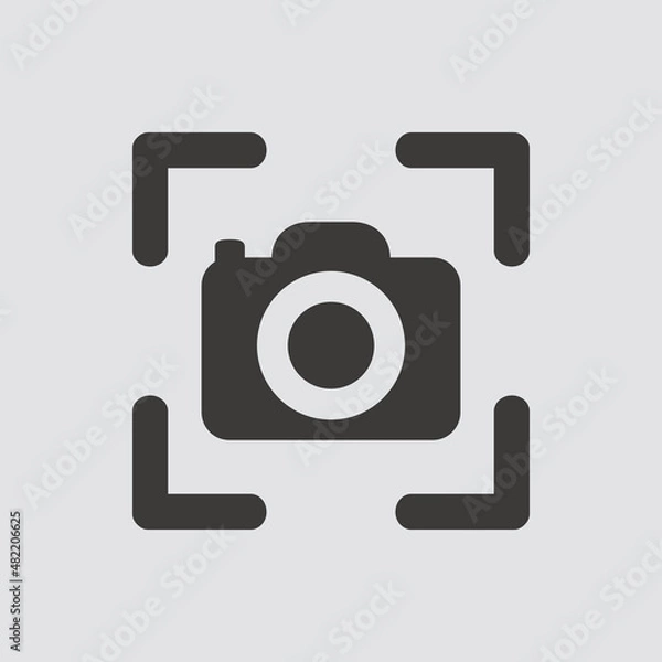 Fototapeta screenshot icon isolated of flat style. Vector illustration.