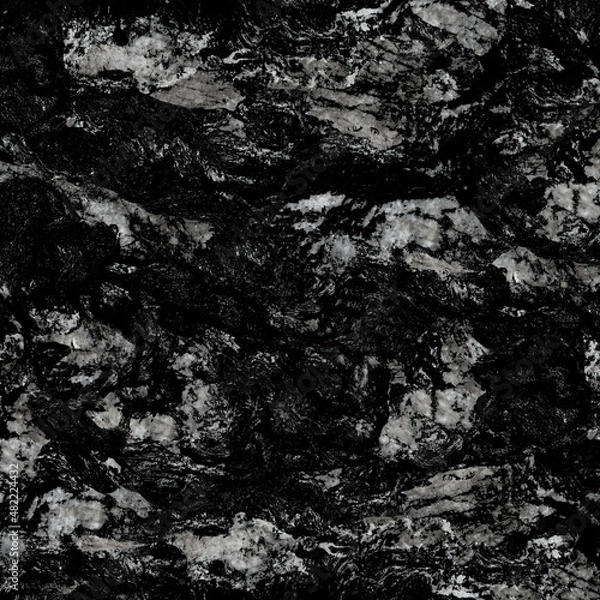 Obraz  Black marble natural pattern for background, abstract natural marble black and white, black marble stone. high resolution marble