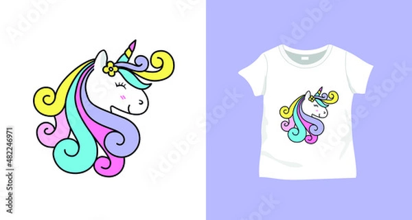 Fototapeta Sweet  print design with slogan. Vector illustration design for fashion fabrics, prints.