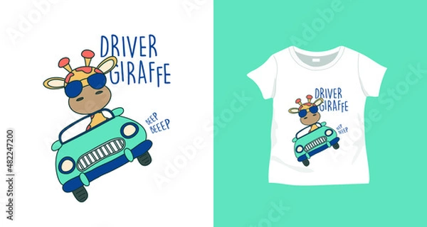Obraz Sweet  print design with slogan. Vector illustration design for fashion fabrics, prints.