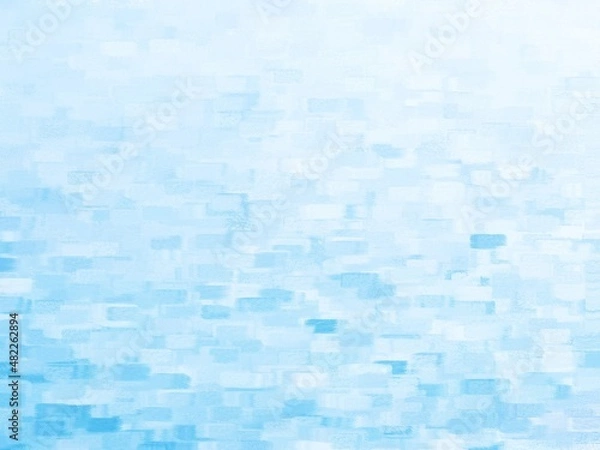 Obraz Abstract painting in blue gradient. Textures painted with brushes.