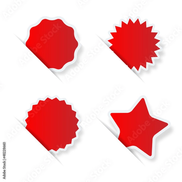 Obraz Encoche avec vignette étoile rouge