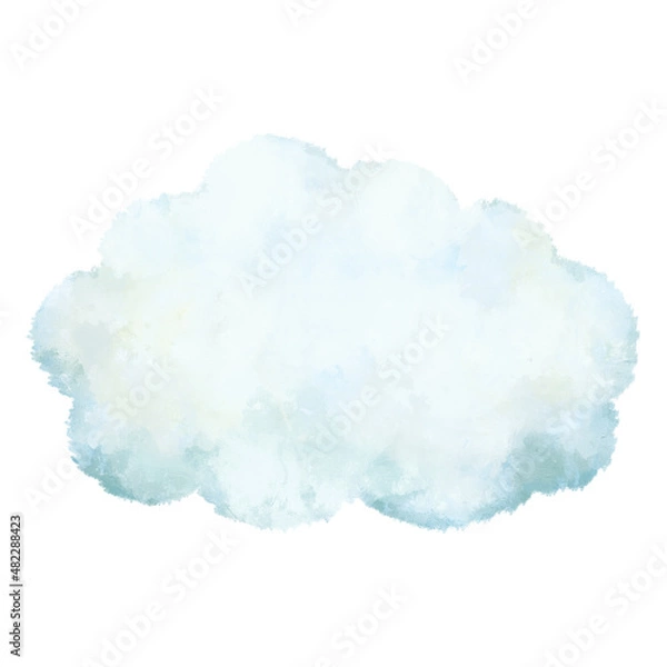 Obraz くも　雲　水彩　手描き