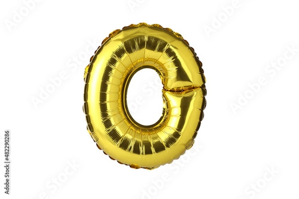 Obraz The shining gold number balloon.