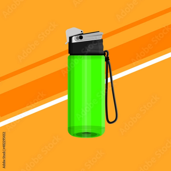 Obraz vector logo and cool drink bottle illustration