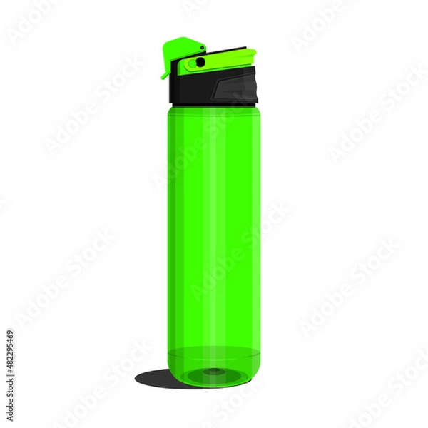Fototapeta vector logo and cool drink bottle illustration