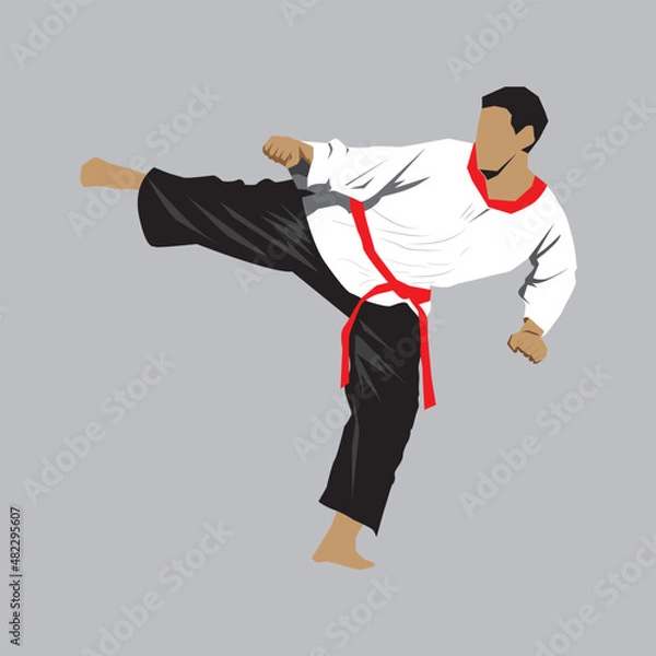 Obraz martial arts vector illustration