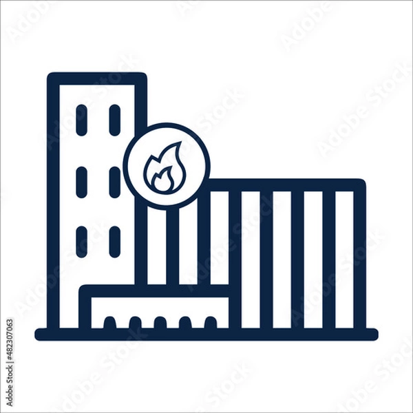 Obraz Building house or Fire emergency