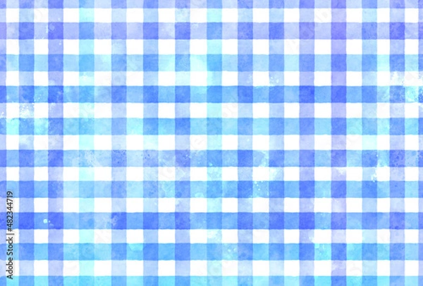 Fototapeta 背景素材_水彩テクスチャ_青