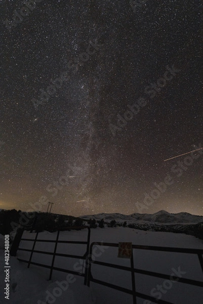 Obraz time clouds over the city