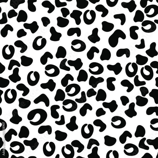 Fototapeta Animal skin. Vector texture. Imprint. Decorative background. Safari seamless pattern. Wildlife