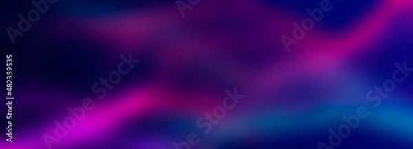 Fototapeta Abstract blurred gradient background. Blue, purple, pink, red in different shades. Beautiful background for banner. 3d