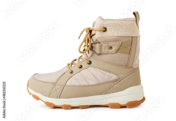 Obraz Yellow winter boot isolated