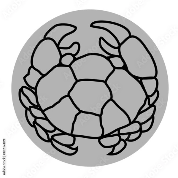 Fototapeta Cancer zodiac sign vector