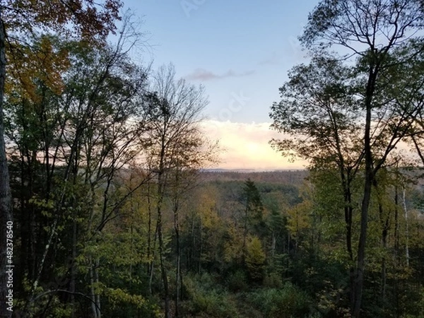 Obraz sunrise over the river