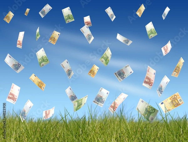 Fototapeta Flying money