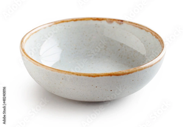 Obraz empty bowl on white background