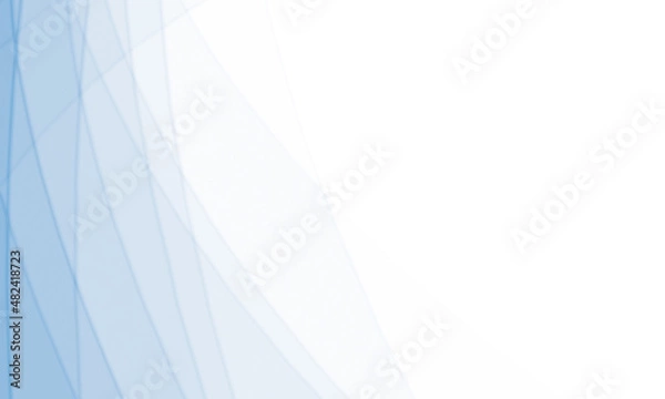 Obraz Abstract white blue curved gradient geometric background. with space for concept design Technology and modern.