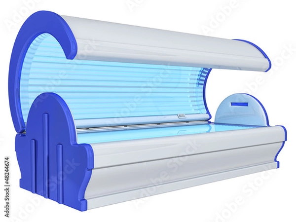 Obraz solarium na białym tle