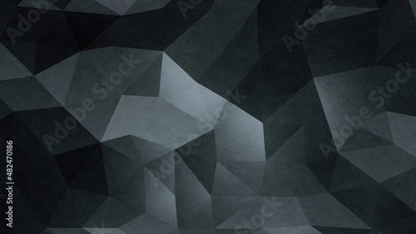 Obraz Abstract Dark Minimalist Geometric Background - 3D rendering