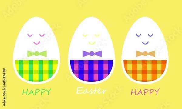 Fototapeta set of Easter eggs