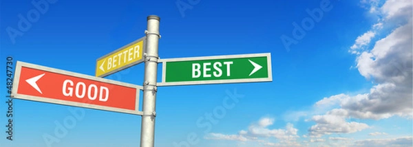 Obraz GOOD  BETTER  BEST