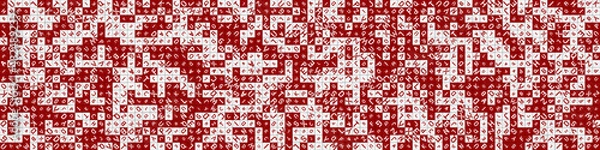 Fototapeta Abstract Geometric Pattern generative computational art illustration