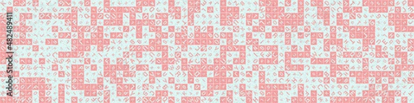 Obraz Abstract Geometric Pattern generative computational art illustration