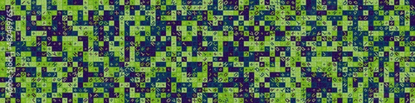 Obraz Abstract Geometric Pattern generative computational art illustration