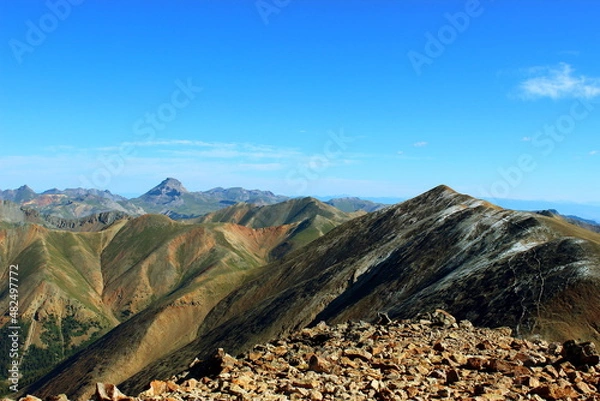 Obraz Mountain landscape with blue sky