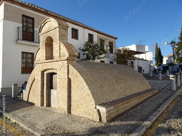 Fototapeta [Spain] The Aljibes (a water deposit tank) near the Plaza de San Nicolas (Granada)