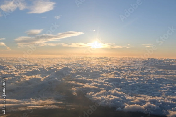 Obraz 富士山から見た雲海