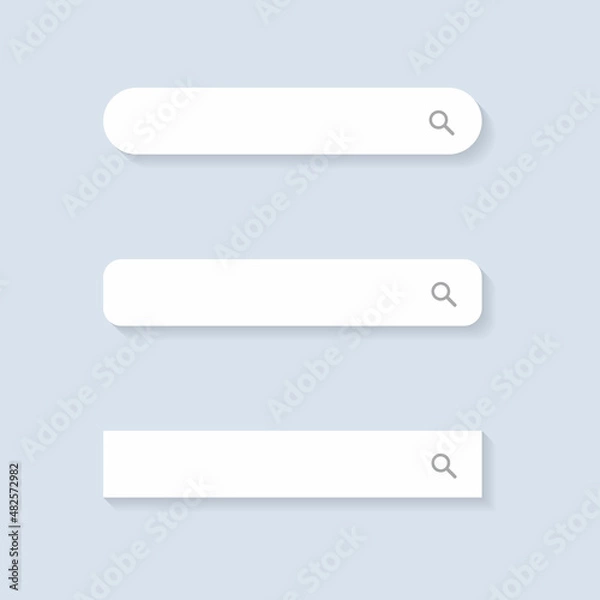 Fototapeta Search Bar Icon Vector Illustration. Website Box Sign Symbol
