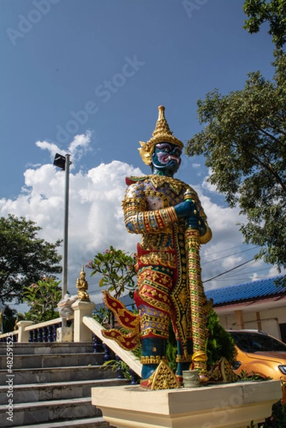 Obraz Within Wat Phra That Doi Kham is a Buddhist temple in Chiang Mai province northern of Thailand.