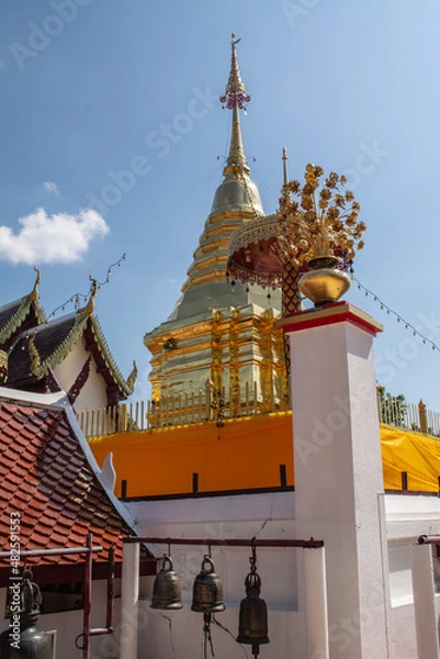 Obraz Within Wat Phra That Doi Kham is a Buddhist temple in Chiang Mai province northern of Thailand.