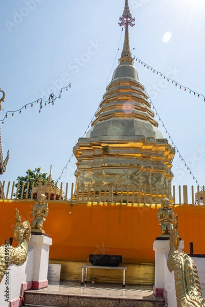Obraz Within Wat Phra That Doi Kham is a Buddhist temple in Chiang Mai province northern of Thailand.