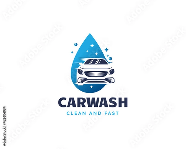 Obraz Car wash logo design