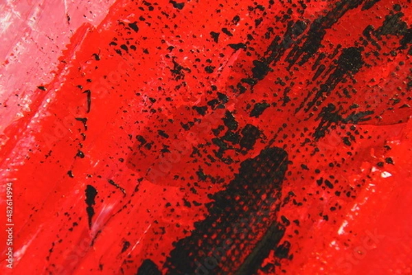 Obraz red paint background