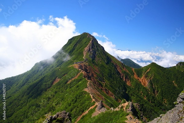 Fototapeta Mt. Yatsugatake in summer, Nagano, Japan