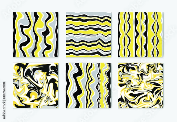 Fototapeta Sunshine Seamless Patterns Set Collection